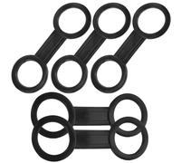 Amosfun Supporto per Tubo da Snorkeling 5 Pezzi Fibbie in Silicone 8 a Forma di Otto, Clip Regolabile per Cinturino, Accessorio Leggero e Compatto per Immersioni Subacquee e attività