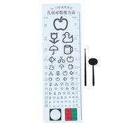 Amosfun Tabella Test Della per per Esami Oculistici Illustrazioni Materiale Resistente e Scuola Strumento Valutazione Della Visione