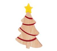 Amosfun Tagliere Natale Forma Albero Tavola da Lato per Carne e Verdure Utensile per Feste e Speciali