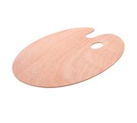 Amosfun Tavolozza Ovale in Legno per Dipingere 30x40 Cm con Foro per Pollice, Grande Pallet Versatile per Olio, Guazzo e Acrilico, Supporto Ergonomico per Artisti, Superficie Liscia
