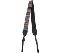 Amosfun Tracolla per Fotocamera DSLR, in Cotone Nero, Stile Etnico | Fotografi ed Escursioni, Resistente All'usura, Riduce il Carico Sul Collo, per Mirrorless e Binocoli