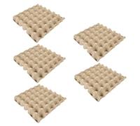 Amosfun Vassoio per Uova in Polpa di Carta Beige da 30 Posti Impilabile Resistente per Conservazione e Trasporto Sicuro in Cucina