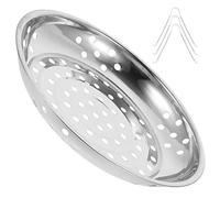 Amosfun Vassoio Vaporiera Acciaio Inossidabile per Al Piatto per con Gambe Rimovibili per Dumpling e Mare Facile da e Resistente