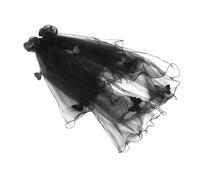 Amosfun Velo Decorativo Di Halloween Copricapo Da Da Sposa Fiocco Con Fermagli Per Capelli Velo Da Sposa Per Il Giorno Dei Morti Accessori Per Capelli Per Travestimenti