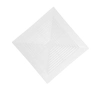 Amosfun Ventilazione Bagno Quadrata con Copertura Aspiratore Soffitto per Ventilatore di Scarico Filtro Integrato Antipolvere Facile Montaggio e Rimozione Bianco