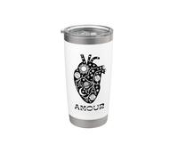 Amour (con Cuore Cosmico) Bicchiere termico in acciaio inox doppia parete
