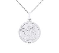 Amours, Bisous & Calins - MEDAGLIA MON ANGELO - Argento 925-100% Anallergico - per bambini dai 2 ai 12 anni - Gioiello per bambini, Argento