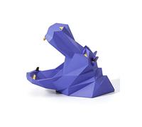 Amoy-Art Piatto di Caramelle Ippopotamo Statuetta Scultura Moderna Statua Decorazione Animale Regalo Figurina Casa Soprammobili Ornamento Resina Arte 20cm