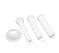 AMOYER 3pcs Tritacarne Salsiccia Stuffer Riempimento Tubi Sausage Maker Imbuti ugelli con Base Utensili da Cucina