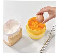 AMOYER Materiali 1pc Separatore 'Uovo Pratico Bianco D'uovo Setacciare Strumento Fornello 'Uovo di Tuorlo D'uovo del Separatore della Cucina della Casa Dessert Cottura (Colore Casuale)