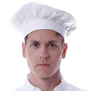 AMOYER Unisex Cappello del Cuoco Unico con La Fascia Elastica dei Cappelli di Cottura Bakers Caps Confortevole Morbida Durevole Cucina Tappo per Uomo Donna