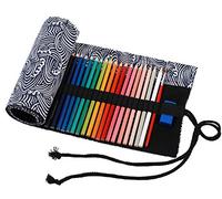amoyie Sacchetto della matita tela rotolo astuccio per 36 matite colorate portamatite (no inclusa matite)
