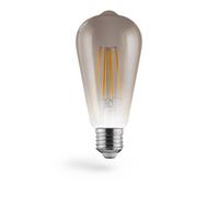 Amp. filo. LED, E27, 420lm 8 W, pist. Vino Edison, intenso. reg., blc chd