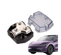 Amp Power Distribution Block With Cover, Automotive Power Distribution Block, Ground Negative Pole Distribution Socket For Car Audio, Power Block For Vehicle Sound System