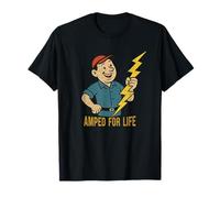 Amped for Life Funny Electrician Brotherhood Maglietta