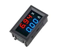 Ampere di tensione Misuratore di potenza Voltmetro Amperometro con linea di collegamento 100% nuovissimo 3 cifre DC 100 V 10 A Doppio LED digitale