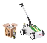 Ampere | Set carrello traccialinee | macchinetta traccialinee con 12 bombolette Traffic Paint | bianco | con accessori