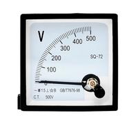 Amperometro a quadrante Voltmetro AC a puntatore 250 V 300 450 500 Misuratore da pannello 72 x mm(100V)
