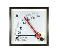 Amperometro AC a doppio ago 50/5A puntatore indicatore ago rosso sovraccarico 6 volte(AC 500-1A 3000A)