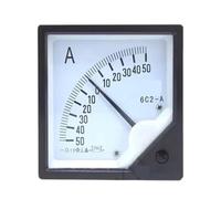 Amperometro analogico 1 x 6 c2 convertitore di frequenza amperometro di ingresso positivo e negativo speciale bidirezionale 10A 20A 30A 50A 75A 100A puntatore sinistro e (40A 0 40A)