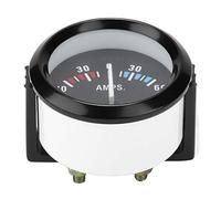 Amperometro Analogico 60-0-60 AMP Universal per Veicoli con Precisa e Retroilluminazione Facile da Leggere Dimensioni 52mm/2 Pollici Installazione Semplice e Durevole