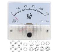 Amperometro Analogico, 85C1-A DC 0-500UA Indicatore ABS Amperometro Amperometro Pannello Misuratore di corrente ad alta precisione con struttura semplice