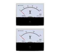Amperometro analogico a pannello 1 misuratore di tensione DC/CA da 1 V-500 V per test di trasformatori e regolatori di tensione. (44C2 DC,800V)