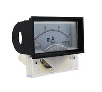 Amperometro analogico amperometro ad ago milliamperometro DC 85C17mA 1mA-500mA opzionale quadrato 70 x 40mm, con bordo nero (150mA)