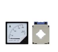 Amperometro analogico da pannello 1 pz 6L2 amperometro AC 30A/5-800A/5, equipaggia il trasformatore di corrente a bassa tensione di tipo passante con foro da 30mm/40mm(Green)