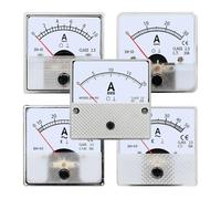 Amperometro analogico da pannello 1 pz Misuratore puntatore voltmetro, DC/AC 1V~1000V, dimensioni pannello serie DH 45mm/55mm/60mm/65mm/80mm(DH-60 AC,50V)