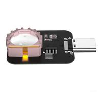 Amperometro analogico digitale con display a forma d'onda per riparazione del telefono, rilevamento della carica da 140 W, chip IIC lettura misuratore di corrente a tripla modalità (modulo orologio)