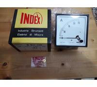 Amperometro Analogico Index modello E 96 DIN 25A Pannello Vintage Nuovo