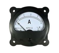 Amperometro CA 62t51 puntatore circolare, nero, CA 5A, 10A, 20A, 30A, 50A, 75A/5A, 100, 150, 200, 300, 1 pezzo (AC 100-5A)
