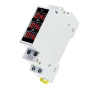 Amperometro CA con display digitale trifase BA-3R 1-100A, amperometro trifase su guida DIN, display trifase a 3 cifre, supporto digitale su guida 35 mm indicatore amperometro modulare