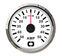 Amperometro con shunt 50 A bianco/lucida - 1 PZ Osculati - 27.322.23 - 2732223