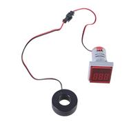 Amperometro digitale 0-100A Rilevatore di Corrente 22mm Testa Quadrata Schermo Retroilluminato a LED Tester di Corrente Misuratore di Controllo Industriale