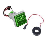 Amperometro digitale 0-100A Rilevatore Misuratore di Corrente 22mm Testa Quadrata LED Retroilluminato Schermo Corrente Tester Gauge Digitale