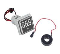 Amperometro digitale 0-100A Rilevatore Misuratore di Corrente 22mm Testa Quadrata LED Retroilluminato Schermo Corrente Tester Gauge Digitale