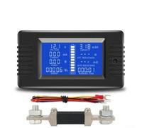 Amperometro Digitale DC con Shunt 300A Amperometro Digitale DC | Gamma 0-200V, corrente fino a 300A, shunt incluso, ideale per auto e sistemi industriali(200A)