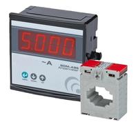Amperometro digitale SDM-A, misuratore da pannello LED compatto e sottile(CT 800A,36x96mm)