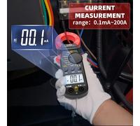 Amperometro per perdite, pinza amperometrica digitale, misuratore mA, tensione, resistenza, misurazione della continuità.