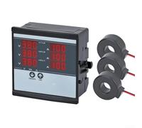 Amperometro trifase misuratore di corrente digitale 220 V AC tester con kit trasformatore di corrente monitor di potenza industriale misuratore di pannello elettrico (SDM-250D)