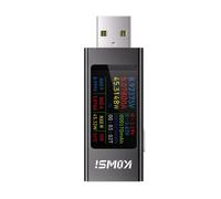 Amperometro USB con display digitale multifunzione, amperometro di tensione CC