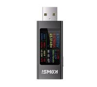 Amperometro USB multifunzione con display digitale, amperometro di tensione CC, misuratore di potenza, tester di ricarica for telefono cellulare