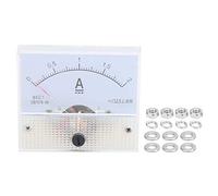 Amperometro Voltmetro Digitale 0-2A per Corrente DC, Misuratore Analogico con Puntatore Rosso - Alta Precisione ±2.5%, Facile Installazione per Quadri Elettrici e Laboratori