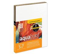 Ampersand Art Supply Pannello per pittura ad acquerello: Museum Series Aquabord, profilo piatto da 0,3 cm, 12,7 x 17,8 cm, confezione da 3