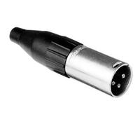 Amphenol AC3M Connettore XLR Spina dritta Numero Poli (num): 3 Nero, Argento 1
