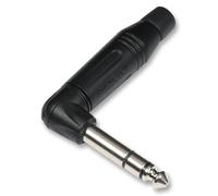 AMPHENOL - Spina jack da 6,35 mm, 3 poli, 90 gradi, nera