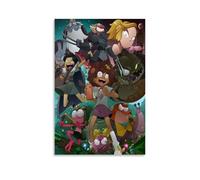 Amphibia - Poster decorativo da parete su tela, con stampa moderna di tutti i membri, poster decorativo per la camera da letto, 60 x 90 cm