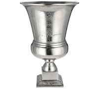 Amphore - Vaso decorativo in alluminio, 30 x 43,5 x 14,5 cm, colore: Argento